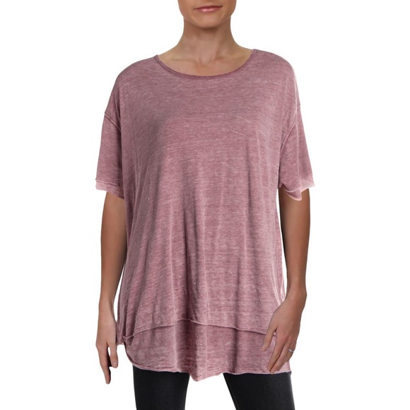Free People Tops - Free People Purple Cloud None Basic Tee Tshirt